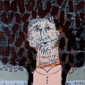 ÇAĞLAR UZUN tarafından 2020 yılında 25x25 cm ölçülerinde Tuval üzeri yağlı boya akrilik dripstik tekniği ile yapılmıştır.