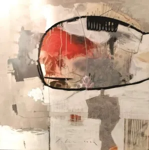 ÇAĞLAR UZUN tarafından 2019 yılında 100x100 cm ölçülerinde Tuval üzeri karışık teknik tekniği ile yapılmıştır.