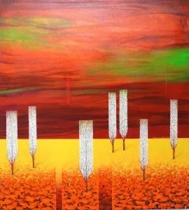 ATİLLA ATAR tarafından 2023 yılında 110x100 cm ölçülerinde Tuval üzeri akrilik boya tekniği ile yapılmıştır.