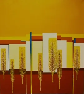 ATİLLA ATAR tarafından 2023 yılında 100x90 cm ölçülerinde Tuval üzeri akrilik boya tekniği ile yapılmıştır.