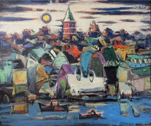 EBULFEZ FERECOĞLU tarafından 2024 yılında 100x120 cm ölçülerinde Tuval üzeri yağlı boya tekniği ile yapılmıştır.