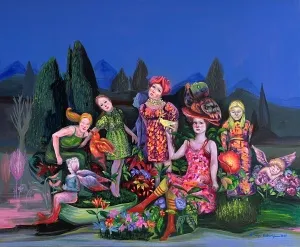 SİMGE KALFAOĞLU tarafından 2025 yılında 65x80 cm ölçülerinde Tuval üzeri akrilik boya tekniği ile yapılmıştır.