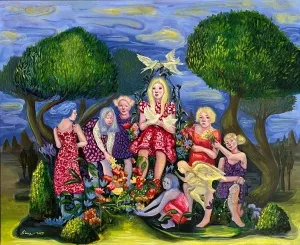 SİMGE KALFAOĞLU tarafından 2025 yılında 65x80 cm ölçülerinde Tuval üzeri akrilik boya tekniği ile yapılmıştır.