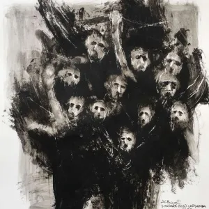 CELAL BİNZET tarafından 2020 yılında 40x34 cm ölçülerinde Kağıt üzeri akrilik boya tekniği ile yapılmıştır.