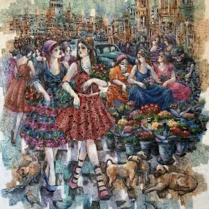 DERYA YILDIZ tarafından 2024 yılında 120x100 cm ölçülerinde Tuval üzeri yağlı boya tekniği ile yapılmıştır.