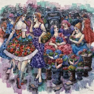 DERYA YILDIZ tarafından 2024 yılında 60x60 cm ölçülerinde Tuval üzeri yağlı boya tekniği ile yapılmıştır.