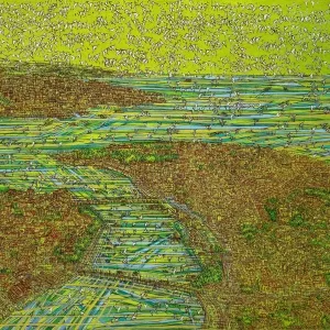 DEVRİM ERBİL tarafından 2023 yılında 130x180 cm ölçülerinde Tuval üzeri yağlı boya tekniği ile yapılmıştır.