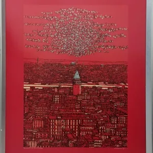 DEVRİM ERBİL tarafından 2020 yılında 70x100 cm ölçülerinde Serigrafi 5/25 tekniği ile yapılmıştır.