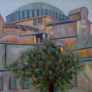 EROL EVGİN tarafından 2020 yılında 90x90 cm ölçülerinde Tuval üzeri yağlı boya tekniği ile yapılmıştır.