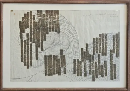 İBRAHİM BALABAN tarafından 48x68 cm ölçülerinde Kağıt üzeri desen tekniği ile yapılmıştır.