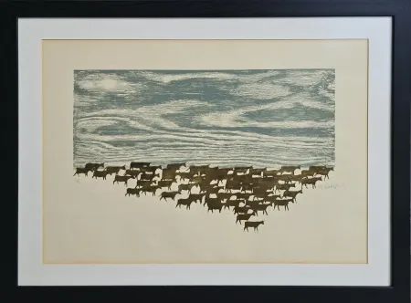 MUAMMER BAKIR tarafından 45x61 cm ölçülerinde Ağaç Baskı (Ed. 1/2) tekniği ile yapılmıştır.