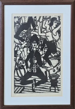 TURGUT ZAİM tarafından 1982 yılında 48x33 cm ölçülerinde Gravür (Ed. 13/20) tekniği ile yapılmıştır.