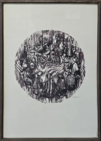 MUAMMER BAKIR tarafından 68x49 cm ölçülerinde Ağaç Baskı tekniği ile yapılmıştır.