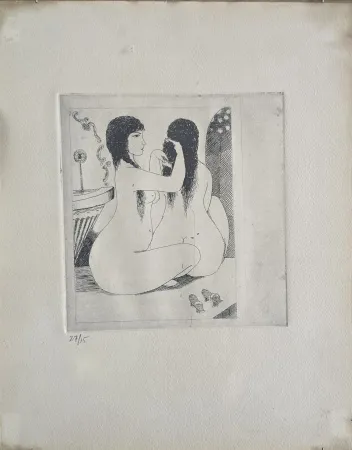 TURGUT ZAİM tarafından 32x25 cm ölçülerinde Gravür (Ed. 15/27) tekniği ile yapılmıştır.