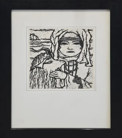 TURGUT ZAİM tarafından 26x23 cm ölçülerinde Gravür tekniği ile yapılmıştır.