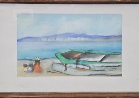 TUNCAY BETİL tarafından 1984 yılında 24x34 cm ölçülerinde Kağıt üzeri karışık teknik tekniği ile yapılmıştır.