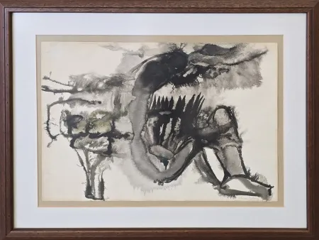 NAİME SALTAN tarafından 30x40 cm ölçülerinde Kağıt üzeri çini mürekkebi tekniği ile yapılmıştır.