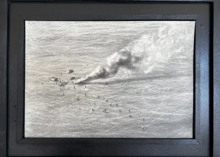 SALİH ÇAKAR tarafından 2026 yılında 25x35 cm ölçülerinde Kağıt üzeri karışık teknik tekniği ile yapılmıştır.