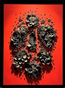 ELİF NURAN YAŞAROL tarafından 2023 yılında 88x64 cm ölçülerinde Seramik, Elle Şekillendirme tekniği ile yapılmıştır.