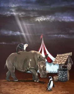 EMİRHAN CANDAN tarafından 2025 yılında 100x80 cm ölçülerinde Tuval üzerine akrilik boya tekniği ile yapılmıştır.