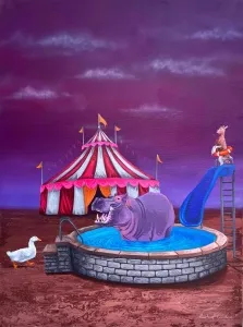 EMİRHAN CANDAN tarafından 2025 yılında 80x60 cm ölçülerinde Tuval üzerine akrilik boya tekniği ile yapılmıştır.