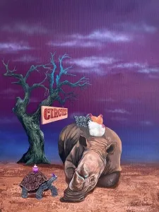 EMİRHAN CANDAN tarafından 2025 yılında 60x80 cm ölçülerinde Tuval üzerine akrilik boya tekniği ile yapılmıştır.