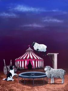 EMİRHAN CANDAN tarafından 2025 yılında 60x80 cm ölçülerinde Tuval üzerine akrilik boya tekniği ile yapılmıştır.