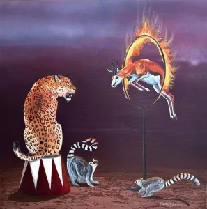 EMİRHAN CANDAN tarafından 2025 yılında 60x60 cm ölçülerinde Tuval üzerine akrilik boya tekniği ile yapılmıştır.