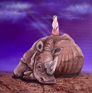 EMİRHAN CANDAN tarafından 2025 yılında 30x30 cm ölçülerinde Tuval üzerine akrilik boya tekniği ile yapılmıştır.