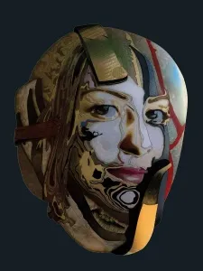 EMRE LÜLE tarafından 2015 yılında 120x90 cm ölçülerinde Pleksiglas+Ahşap tekniği ile yapılmıştır.