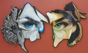 EMRE LÜLE tarafından 2015 yılında 130x210 cm ölçülerinde Pleksiglas+Ahşap tekniği ile yapılmıştır.