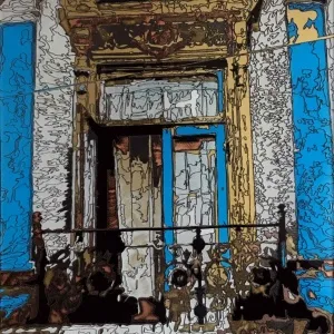 EMRE LÜLE tarafından 2017 yılında 21x46 cm ölçülerinde Poliplastik tekniği ile yapılmıştır.