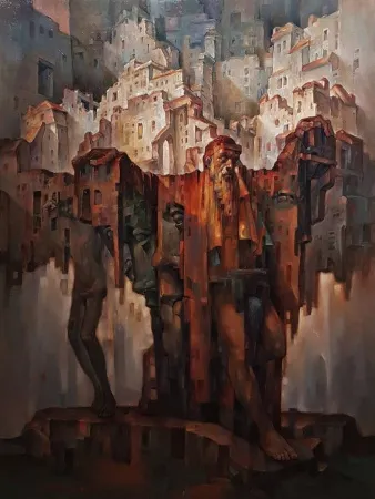 ADEM BAŞPINAR tarafından 2019 yılında 120x90 cm ölçülerinde Tuval üzeri yağlı boya tekniği ile yapılmıştır.