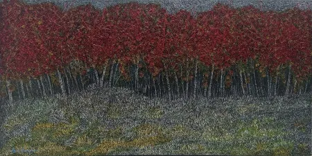 MURAT ÖZDOĞRU tarafından 2025 yılında 65x130 cm ölçülerinde Tuval üzeri akrilik boya tekniği ile yapılmıştır.