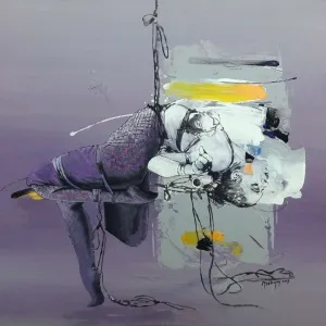 MEHMET SAKIZCI tarafından 2019 yılında 60x50 cm ölçülerinde Tuval üzeri akrilik boya tekniği ile yapılmıştır.