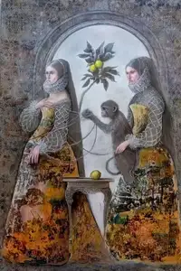 ESRA YILDIRIM  tarafından 2025 yılında 120x80 cm ölçülerinde Tuval üzeri yağlı boya tekniği ile yapılmıştır.