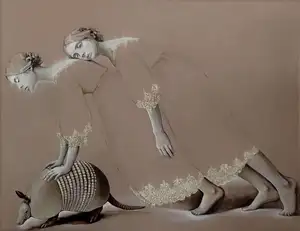 ESRA YILDIRIM  tarafından 2025 yılında 75x90 cm ölçülerinde Tuval üzeri yağlı boya tekniği ile yapılmıştır.