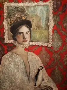 ESRA YILDIRIM  tarafından 2024 yılında 80x60 cm ölçülerinde Tuval üzeri yağlı boya tekniği ile yapılmıştır.