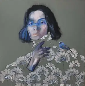 ESRA YILDIRIM  tarafından 2023 yılında 80x80 cm ölçülerinde Tuval üzeri yağlı boya tekniği ile yapılmıştır.