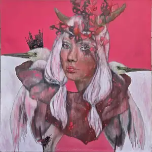 ESRA YILDIRIM  tarafından 2024 yılında 100x100 cm ölçülerinde Tuval üzeri yağlı boya tekniği ile yapılmıştır.