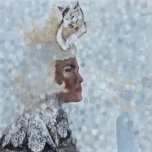 ESRA YILDIRIM  tarafından 2024 yılında 80x80 cm ölçülerinde Tuval üzeri yağlı boya tekniği ile yapılmıştır.