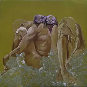 ESRA YILDIRIM  tarafından 2024 yılında 80x80 cm ölçülerinde Tuval üzeri yağlı boya tekniği ile yapılmıştır.