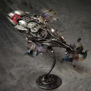 MUSTAFA TUĞRUL tarafından 2024 yılında 56x57x20 cm ölçülerinde Metal heykel tekniği ile yapılmıştır.