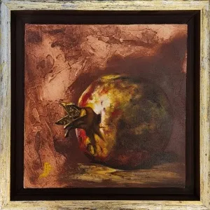 HÜSEYİN FEYZULLAH tarafından 2017 yılında 25x25 cm ölçülerinde Tuval üzeri yağlı boya tekniği ile yapılmıştır.