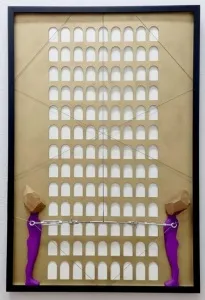 FERİT YAZICI tarafından 2025 yılında 93x62.5 cm ölçülerinde Karışık teknik, ahşap, metal , kompozit malzeme tekniği ile yapılmıştır.