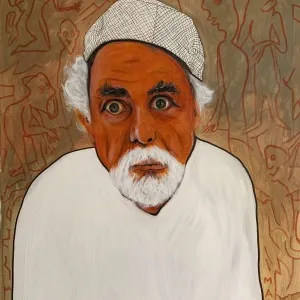 NECMETTİN ÖZLÜ tarafından 2019 yılında 80x60 cm ölçülerinde Tuval üzeri akrilik boya tekniği ile yapılmıştır.