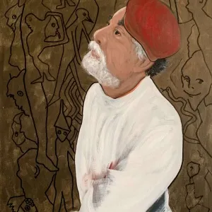 NECMETTİN ÖZLÜ tarafından 2019 yılında 80x60 cm ölçülerinde Tuval üzeri akrilik boya tekniği ile yapılmıştır.