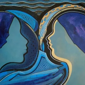 NECMETTİN ÖZLÜ tarafından 2020 yılında 60x80 cm ölçülerinde Tuval üzeri akrilik boya tekniği ile yapılmıştır.