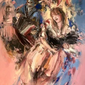 PERUZE HAMURCU tarafından 2020 yılında 120x100 cm ölçülerinde Tuval üzeri yağlı boya tekniği ile yapılmıştır.