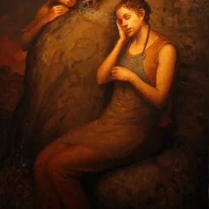 SERTAP YEĞİN tarafından 2017 yılında 116x89 cm ölçülerinde Tuval üzeri yağlı boya tekniği ile yapılmıştır.